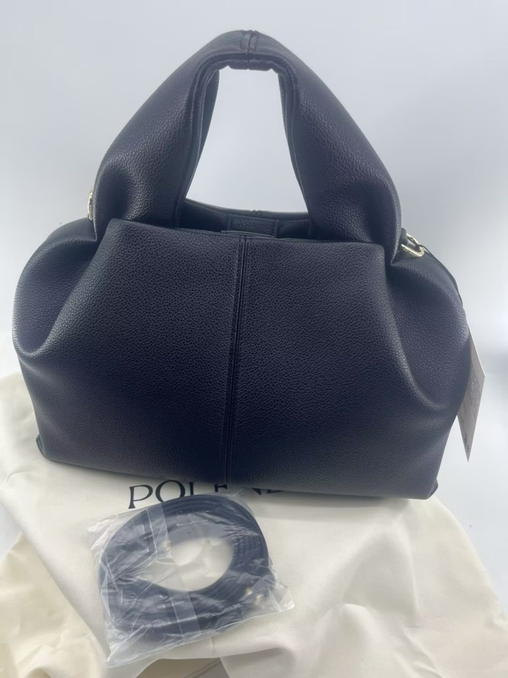 OLÈNE Number Nine Black Shoulder Strap Bag